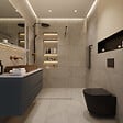 CERAMIA - Vortex rimless WC suspendu 53,5 cm sans bride avec abattant SoftClose, effet Vortex, noir mat (CE142010RTORPBKM) - vignette