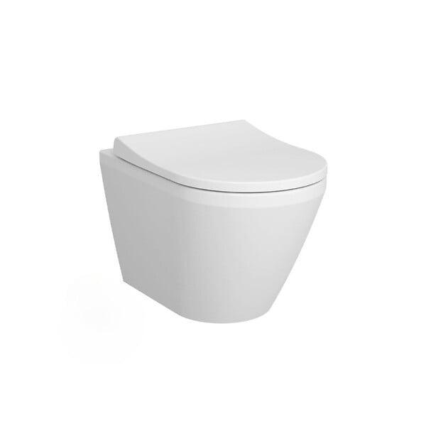 GROHE - Pack WC Bâti-support Rapid SL + Vitra Integra WC sans bride + abattant soft close + Plaque de commande WC Skate Cosmopolitan - large
