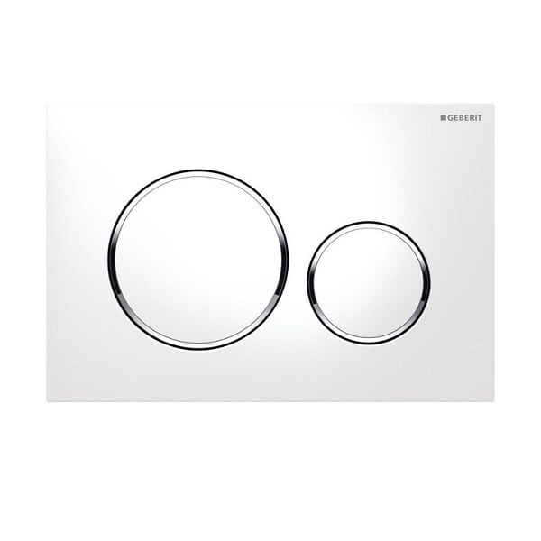 GEBERIT - Pack bâti-support Geberit extra-plat UP720 + WC sans bride Vitra S60 + Abattant SoftClose + Plaque blanche (SLIM-S60-C) - large