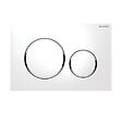GEBERIT - Pack bâti-support Geberit extra-plat UP720 + WC sans bride Vitra S60 + Abattant SoftClose + Plaque blanche (SLIM-S60-C) - vignette