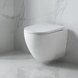 VILLEROY & BOCH - Pack WC Bâti-support sol mur Villeroy & Boch + WC sans bride SAT Vortex + Abattant SoftClose + Plaque noire (VCNVORTEX4) - vignette