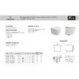 CERAMIA - PixL WC suspendu en céramique Vortex , fixations invisibles + abattant Soft-Close, Gris mat (CEPX010RTORPGRM) - vignette