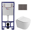 SWISS AQUA TECHNOLOGIES - Pack WC bâti-support autoportant + WC sans bride Ceramia PixL avec abattant SoftClose + plaque (STCEPXWT03-U) - vignette