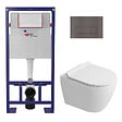 SWISS AQUA TECHNOLOGIES - Pack WC bâti-support autoportant + WC sans bride Ceramia PixL avec abattant SoftClose + plaque (STCEPXWT03-U) - vignette