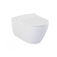 GEBERIT - Pack WC Bati-support Geberit extra-plat UP720 + Cuvette suspendue sans bride Livea Bello + Abattant frein de chute + Plaque chro - vignette