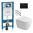 GEBERIT - Duofix pack WC bâti-support + WC suspendu sans bride Ceramia PixL avec abattant SoftClose + plaque (GECEPXWT02-FR) - vignette