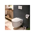 VILLEROY & BOCH - Pack WC Bâti-support Villeroy & Boch + WC sans bride Hansgrohe EluPura + Abattant softclose + Plaque Blanche (VCNPURAS2) - vignette