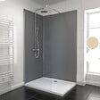 AURLANE - LOT de 2 Panneaux Muraux Aluminium GRIS 90+120x210 cm avec Profilés ANODISE BRILLANT - WALL'IT - vignette