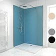 AURLANE - Pack de 2 Panneaux Muraux Aluminium BLEU 90+120x210 cm avec Profilés ANODISE BRILLANT - WALL'IT - vignette