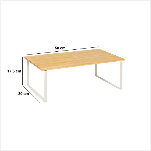 5 FIVE SIMPLY SMART - Étagère de rangement "Ordera" en bambou beige 50x30cm - large