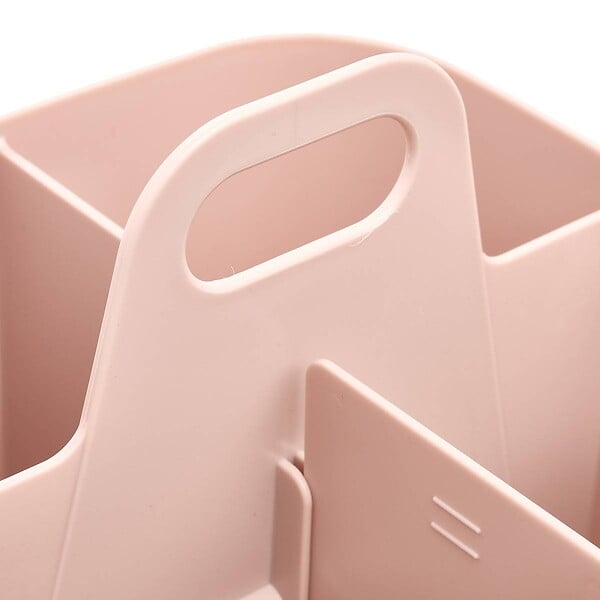 5 FIVE SIMPLY SMART - Organiseur Poly 16,5x16,5x15cm rose compartiments amovibles - large