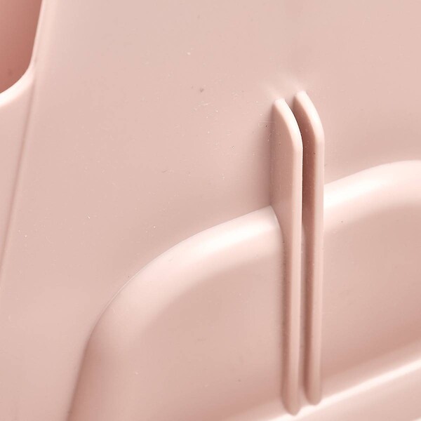 5 FIVE SIMPLY SMART - Organiseur Poly 16,5x16,5x15cm rose compartiments amovibles - large