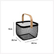 5 FIVE SIMPLY SMART - Corbeille carré avec anse 25cm "Mayaj" - vignette