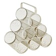 5 FIVE SIMPLY SMART - Porte-bouteilles "Mayaj" 6 compartiments en métal beige - vignette