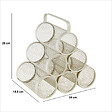 5 FIVE SIMPLY SMART - Porte-bouteilles "Mayaj" 6 compartiments en métal beige - vignette