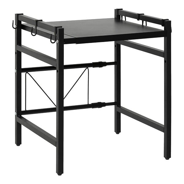 5 FIVE SIMPLY SMART - Etagère micro-onde Black edition extensible 1 étagère noir - large