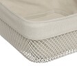 5 FIVE SIMPLY SMART - Corbeille à pain "Mayaj" en métal et coton beige 25,5x25,5cm - vignette