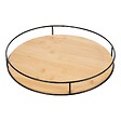5 FIVE SIMPLY SMART - Plateau tournant Black bamboo D35cm beige - vignette