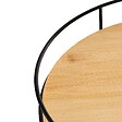 5 FIVE SIMPLY SMART - Plateau tournant Black bamboo D35cm beige - vignette