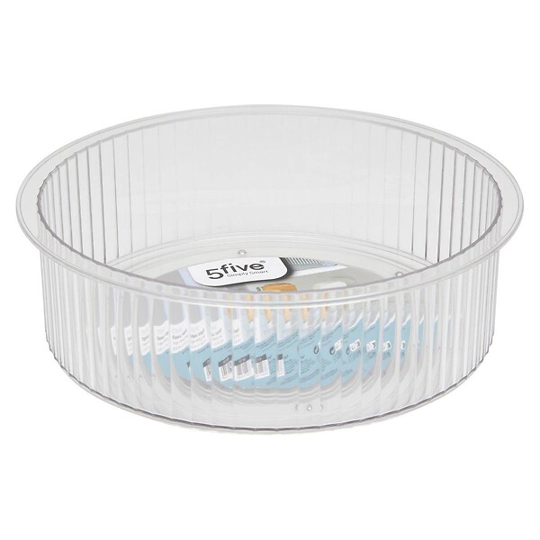 5 FIVE SIMPLY SMART - Organiseur rotatif Streaks D23cm transparent - large