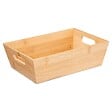 5 FIVE SIMPLY SMART - Corbeille rectangulaire angulaire 23x16cm bambou - vignette