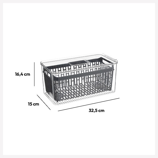 5 FIVE SIMPLY SMART - Boîte organiseur frigo 36x16cm "Tidy fridge" - large