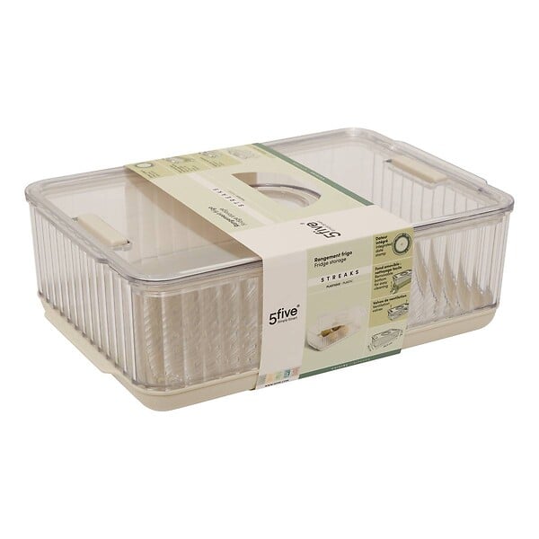 5 FIVE SIMPLY SMART - Organiseur réfrigérateur Streaks transparent - large