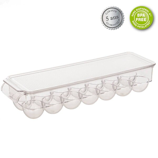 5 FIVE SIMPLY SMART - Rangement pour frigo "Smart Fridge" 14 oeufs - large