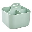 5 FIVE SIMPLY SMART - Organiseur Poly 16,5x16,5x15cm vert compartiments amovibles - vignette