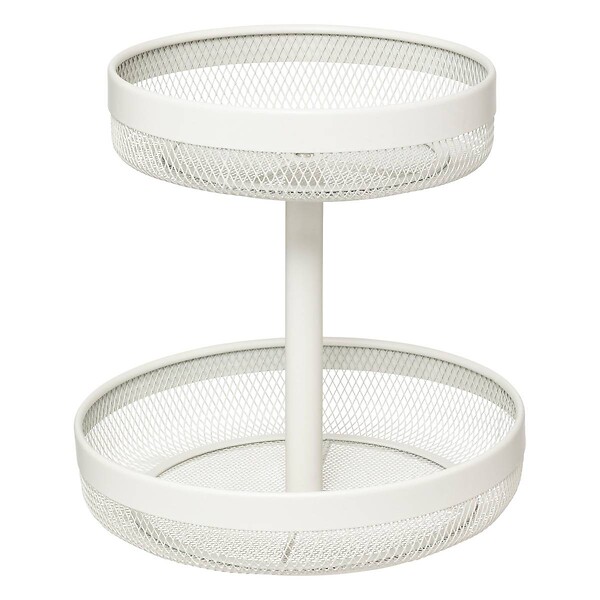 5 FIVE SIMPLY SMART - Corbeille "Mayaj" 2 niveaux en métal beige - large