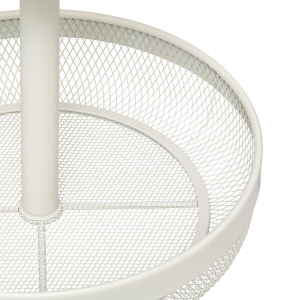 5 FIVE SIMPLY SMART - Corbeille "Mayaj" 2 niveaux en métal beige - large