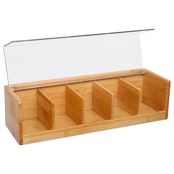 5 FIVE SIMPLY SMART - Boîte à thé 5 compartiments bambou - large