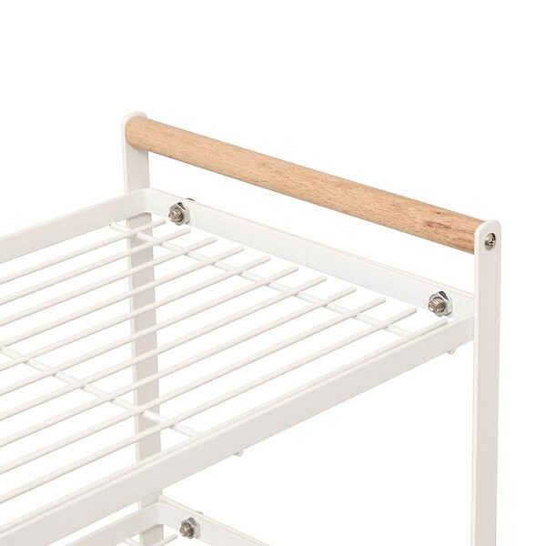 5 FIVE SIMPLY SMART - Etagère 2 niveaux Balm blanc L33cm - large
