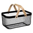 5 FIVE SIMPLY SMART - Corbeille en métal 40x26cm "Mayaj" noir - vignette