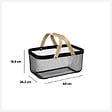 5 FIVE SIMPLY SMART - Corbeille en métal 40x26cm "Mayaj" noir - vignette