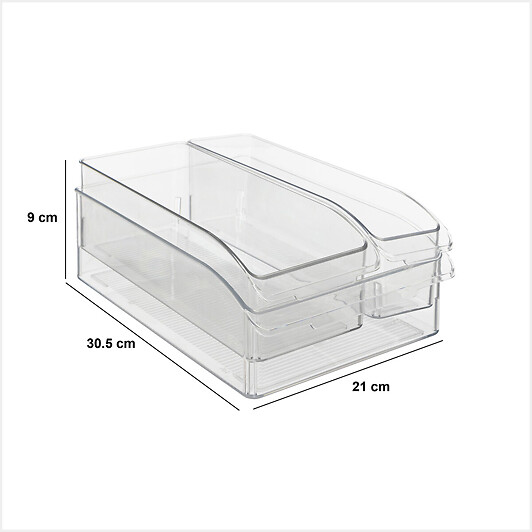 5 FIVE SIMPLY SMART - 3 bacs de rangement "Smart Fridge" réfrigérateur - large