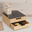 5 FIVE SIMPLY SMART - Porte-capsules "BlackBamboo" 2 tiroirs beige - vignette