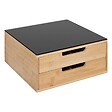 5 FIVE SIMPLY SMART - Porte-capsules "BlackBamboo" 2 tiroirs beige - vignette
