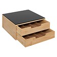 5 FIVE SIMPLY SMART - Porte-capsules "BlackBamboo" 2 tiroirs beige - vignette