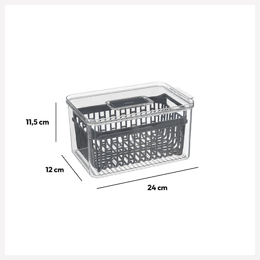 5 FIVE SIMPLY SMART - Boîte organiseur frigo 24x15cm "Tidy fridge" - large