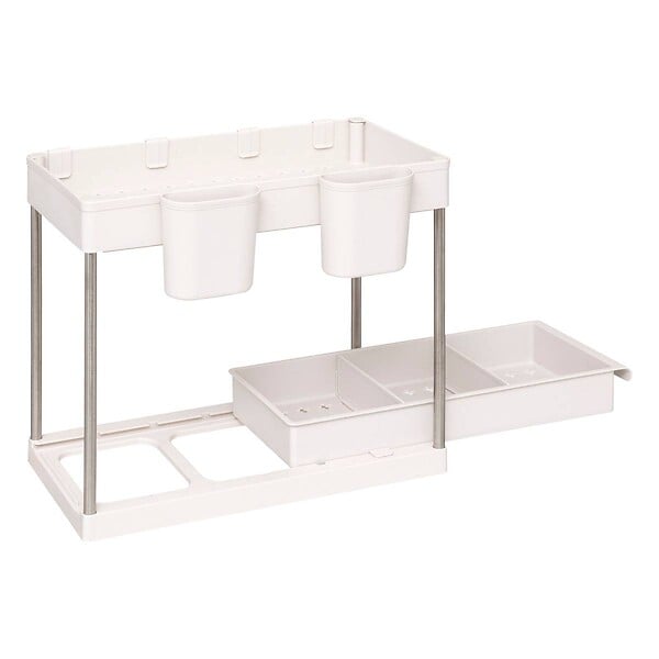 5 FIVE SIMPLY SMART - Organiseur Stora 2 niveaux L40,7cm beige - large