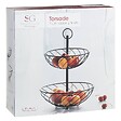 5 FIVE SIMPLY SMART - Corbeille torsade 2 étages métal 22/27cm - vignette