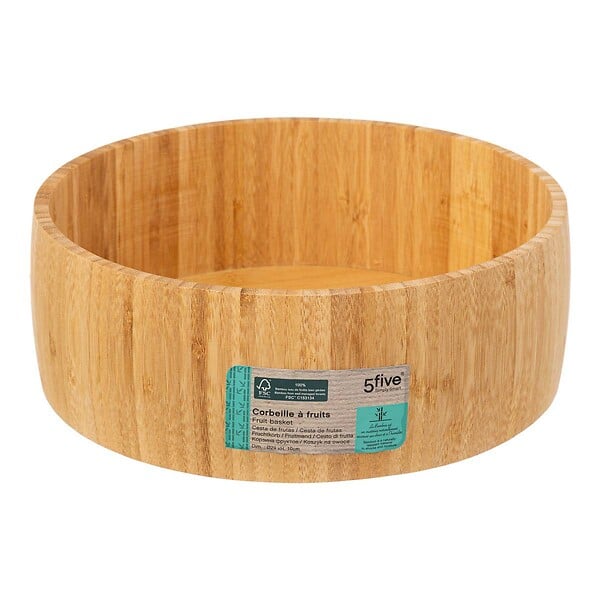 5 FIVE SIMPLY SMART - Corbeille à fruit en bambou 30 cm - large