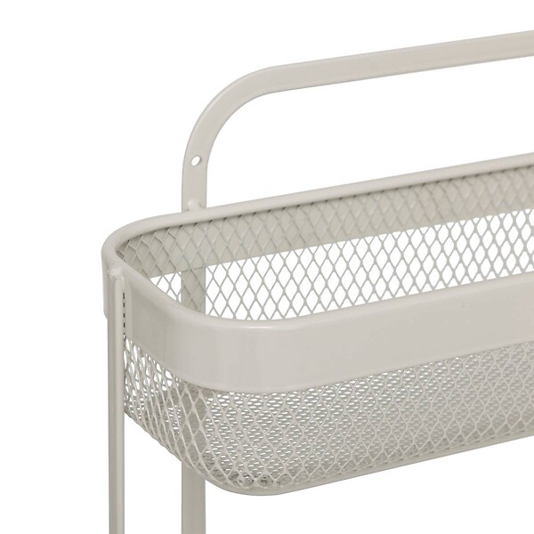5 FIVE SIMPLY SMART - Étagère "Mayaj" 2 niveaux en métal beige - large