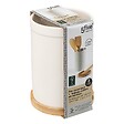 5 FIVE SIMPLY SMART - Pot à ustensiles couvercle bambou "Naturéo" en céramique blanc - vignette