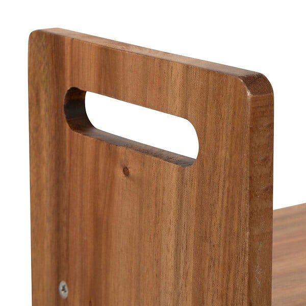 5 FIVE SIMPLY SMART - Etagère et porte-rouleau 2 niveaux Acacia - large