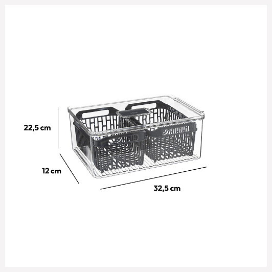 5 FIVE SIMPLY SMART - Boîte organiseur frigo 32x22cm "Tidy fridge" - large