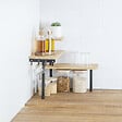 5 FIVE SIMPLY SMART - Étagère d'angle 3 niveaux beige - vignette