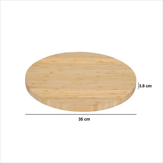 5 FIVE SIMPLY SMART - Plateau tournant en bambou D35cm - large