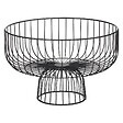 5 FIVE SIMPLY SMART - Corbeille en métal sur pied 28cm noir - vignette
